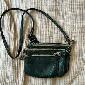 Fiorentini + Baker Emerald Leather Crossbody Bag